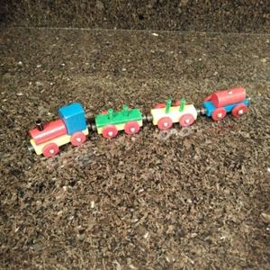 Vintage Heros West Germany Wooden Magnetic toy train